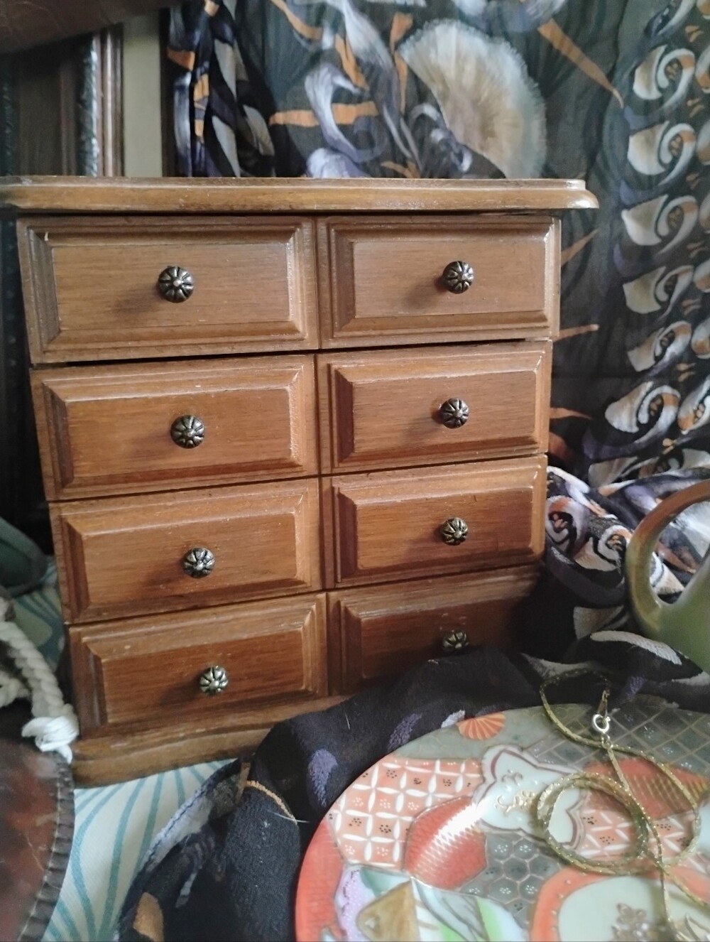 Vintage Jewelry Box, 70s, Wood